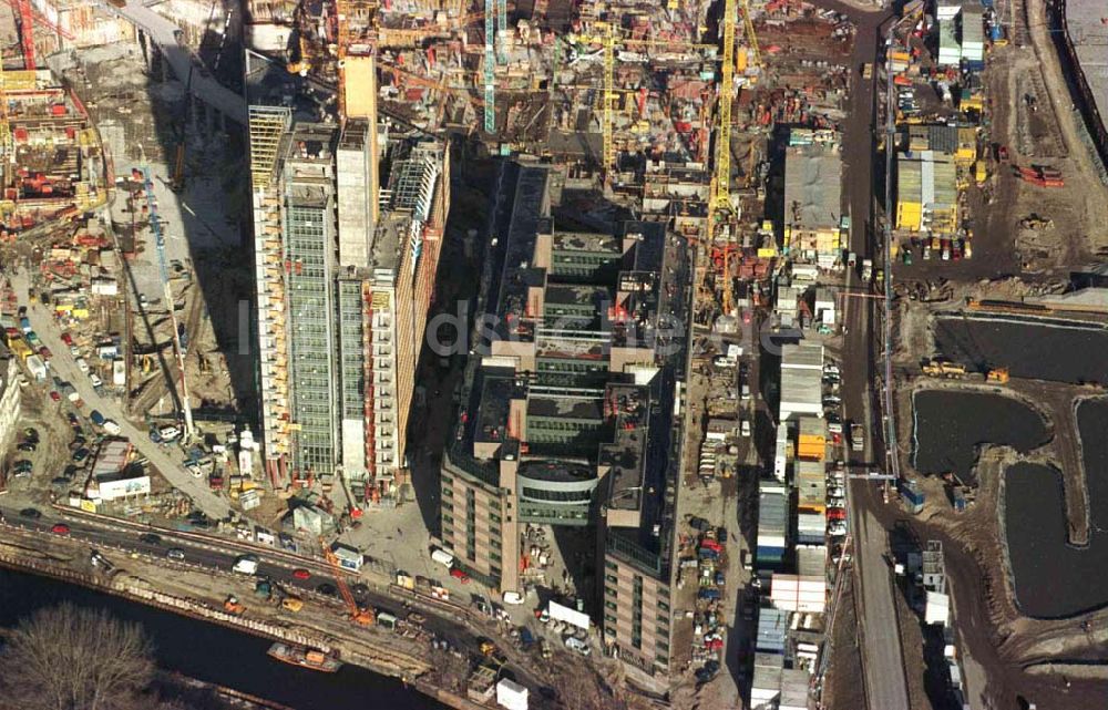 Berlin aus der Vogelperspektive: Baustelle am Potsdamer Platz