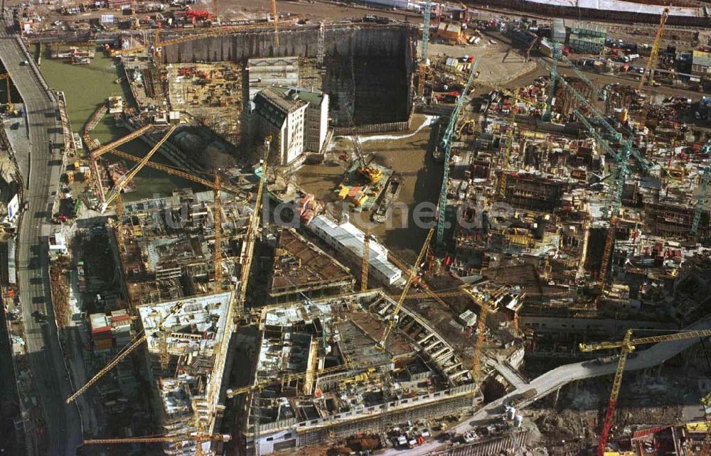 Berlin von oben - Baustelle am Potsdamer Platz