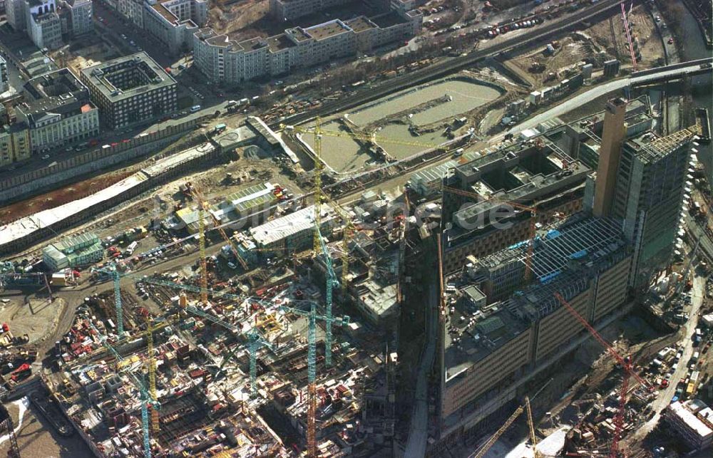 Berlin aus der Vogelperspektive: Baustelle am Potsdamer Platz