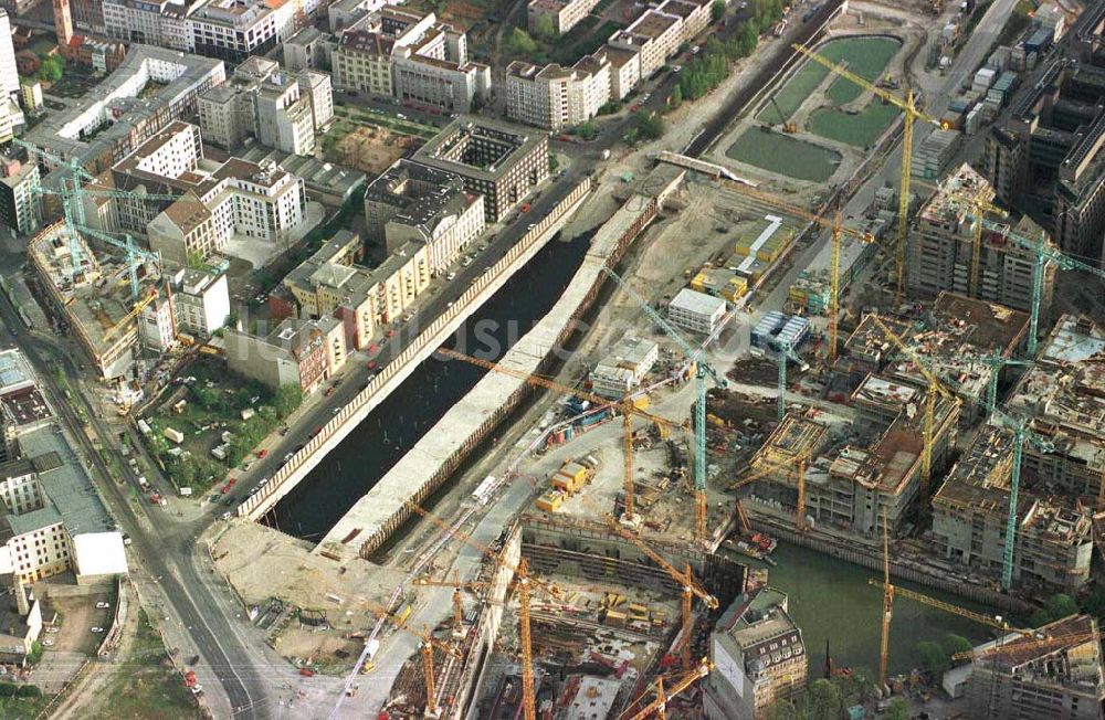 Luftaufnahme Berlin - Baustelle Potsdamer Platz