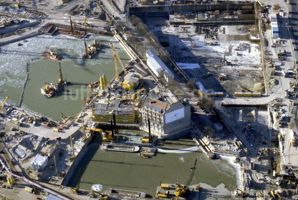 Berlin von oben - Baustelle Potsdamer Platz in Berlin-Mitte. 1995