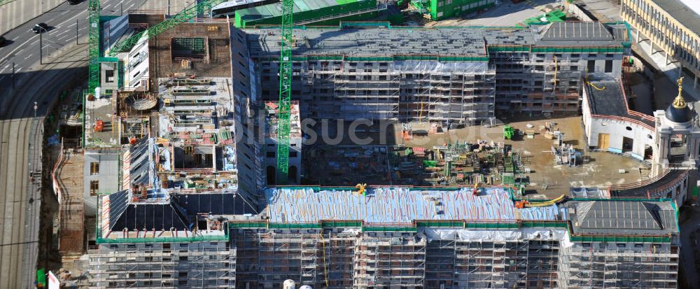 Luftaufnahme Potsdam - Baustelle des Potsdamer Stadtschloß / Neuer Landtag