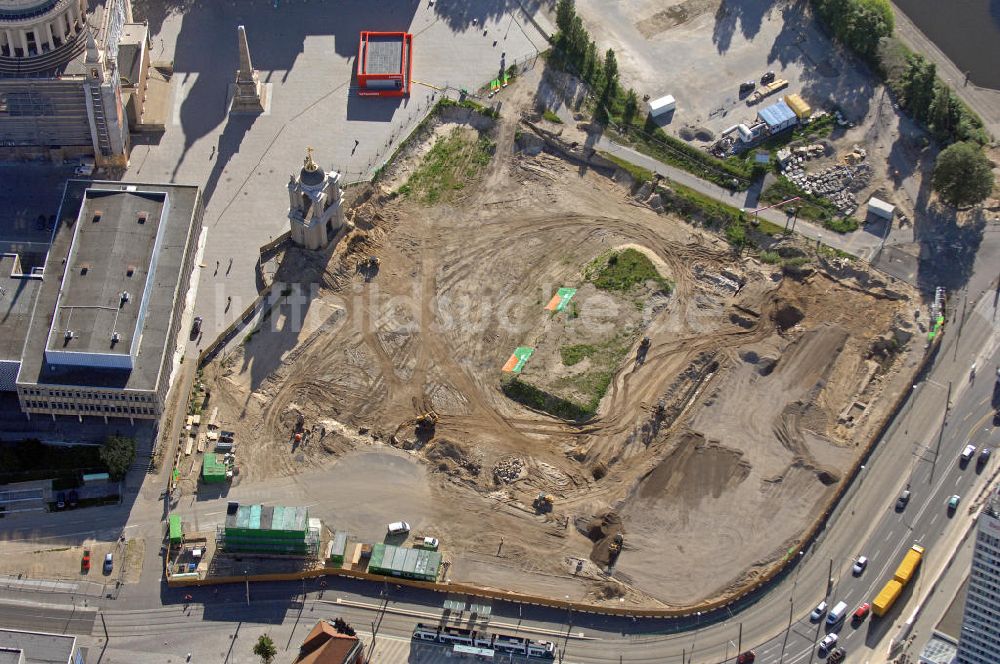 Luftbild Potsdam - Baustelle des Potsdamer Stadtschlosses