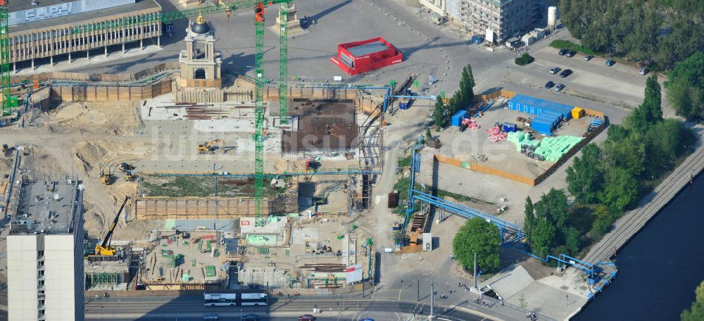 Potsdam aus der Vogelperspektive: Baustelle des Potsdamer Stadtschlosses / Neuer Landtag