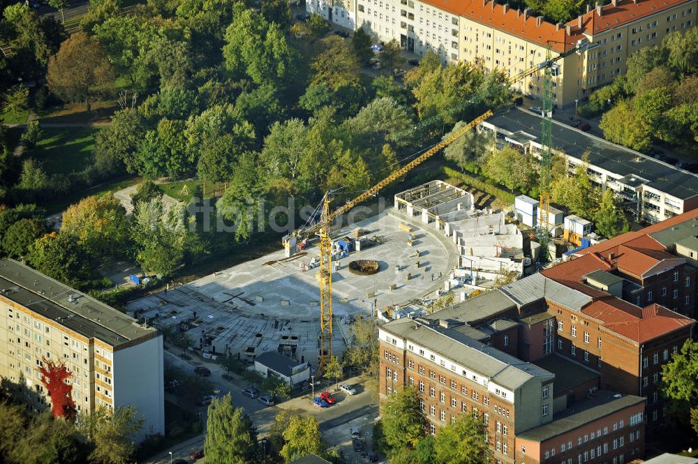 Berlin aus der Vogelperspektive: Baustelle des Prenzlauer Bogen in Berlin-Prenzlauer Berg