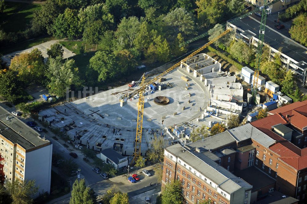 Berlin von oben - Baustelle des Prenzlauer Bogen in Berlin-Prenzlauer Berg