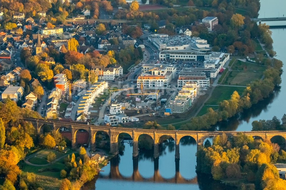 Luftbild Herdecke - Baustelle im Quartier Ruhr-Aue in Herdecke im Bundesland Nordrhein-Westfalen