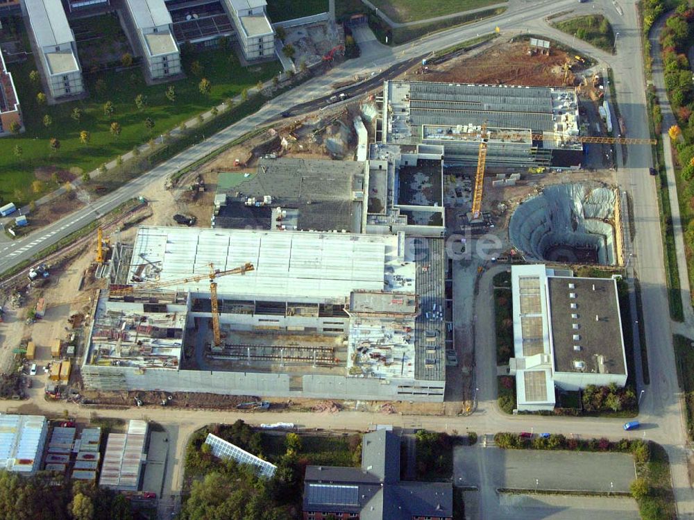 Coburg / Bayern von oben - Baustelle Rechen- und Logistikzentrum der HUK-Coburg 08.10.2005