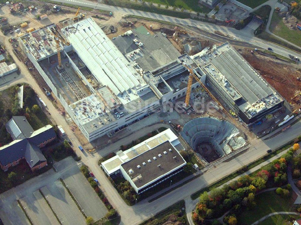 Luftaufnahme Coburg / Bayern - Baustelle Rechen- und Logistikzentrum der HUK-Coburg 08.10.2005