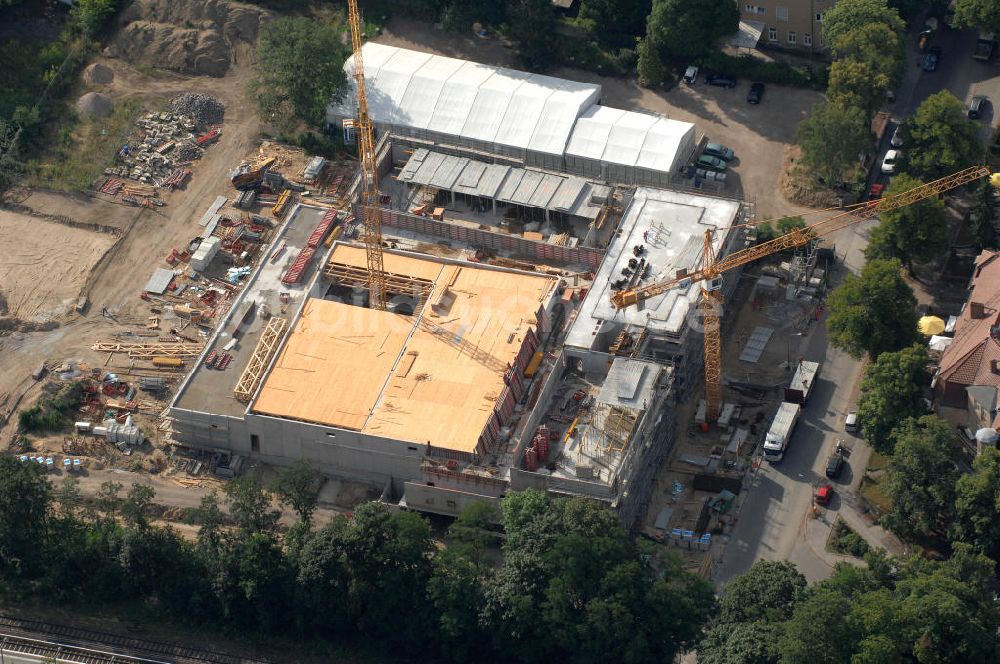 Luftbild Berlin - Baustelle am Schlachtensee