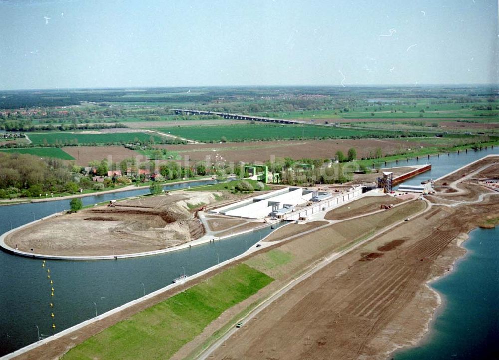 Rothensee aus der Vogelperspektive: Baustelle Schleuse Rothensee