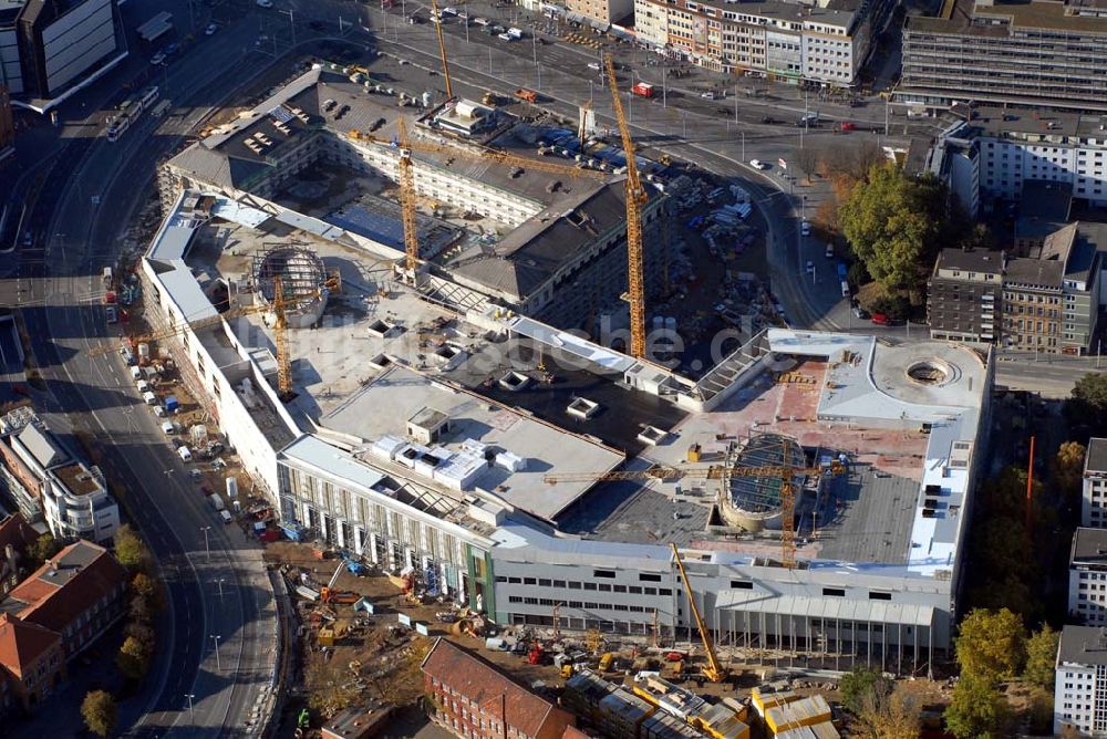 Braunschweig aus der Vogelperspektive: Baustelle der Schloss-Arkaden