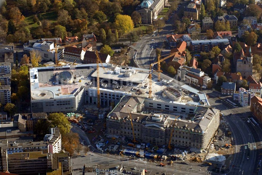 Braunschweig aus der Vogelperspektive: Baustelle der Schloss-Arkaden