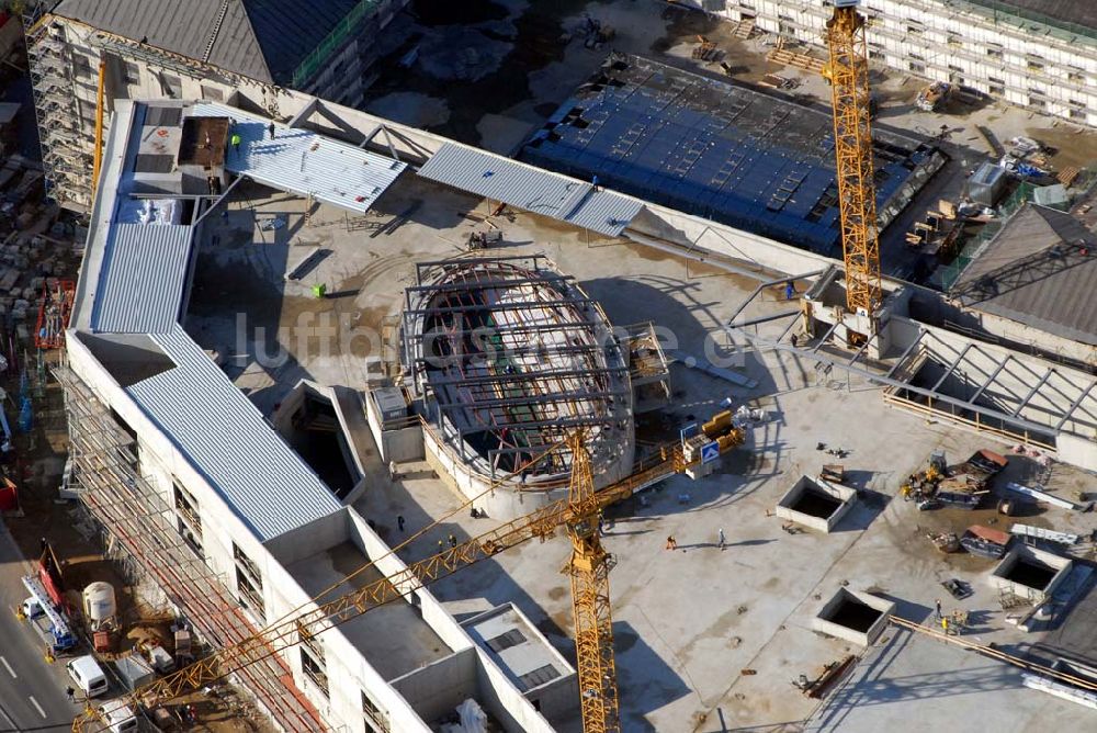 Luftbild Braunschweig - Baustelle der Schloss-Arkaden