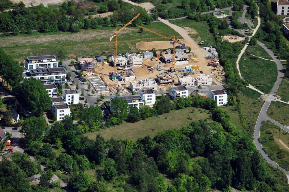 Berlin von oben - Baustelle Siedlung Neue Gartenstadt Falkenberg in Berlin-Altglienicke