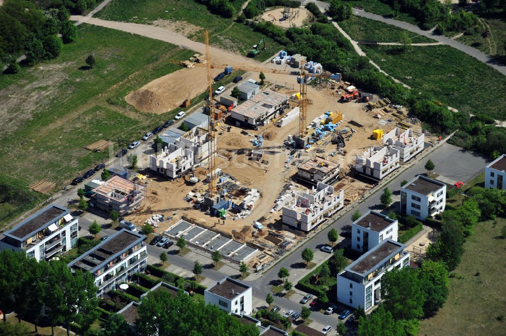 Luftaufnahme Berlin - Baustelle Siedlung Neue Gartenstadt Falkenberg in Berlin-Altglienicke