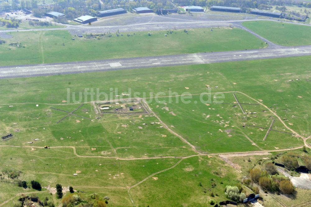 Luftaufnahme Werneuchen - Baustelle Solarpark / Photovoltaikanlage Werneuchen