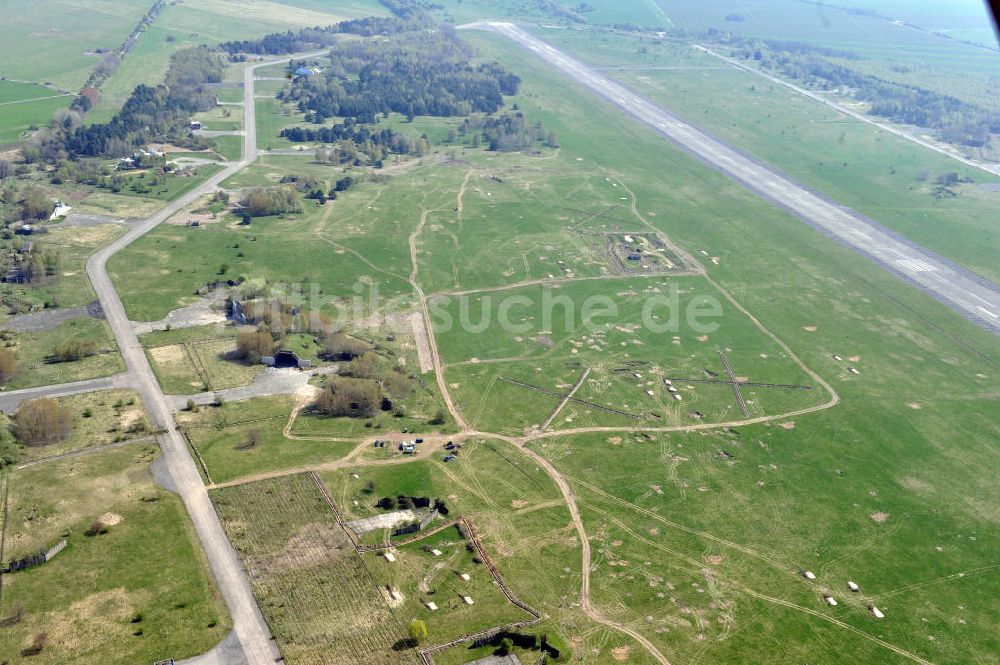 Luftbild Werneuchen - Baustelle Solarpark / Photovoltaikanlage Werneuchen