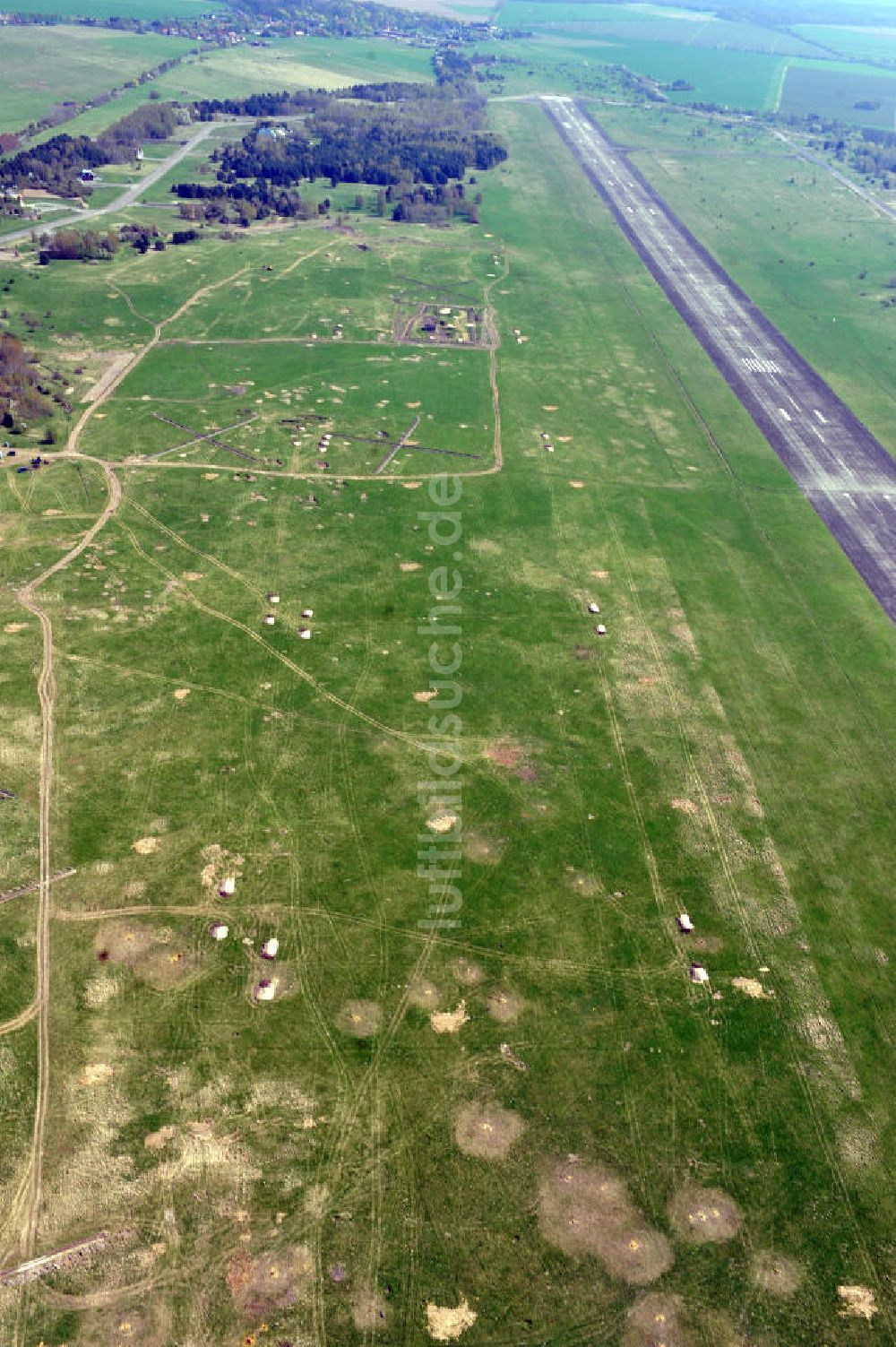 Werneuchen aus der Vogelperspektive: Baustelle Solarpark / Photovoltaikanlage Werneuchen