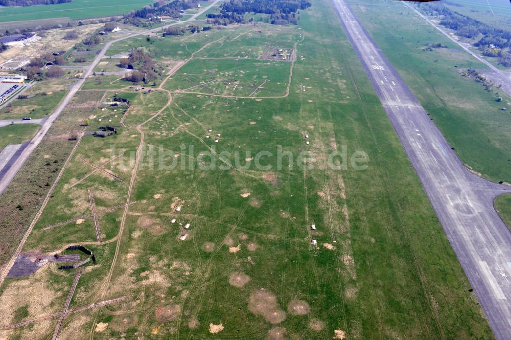 Luftbild Werneuchen - Baustelle Solarpark / Photovoltaikanlage Werneuchen