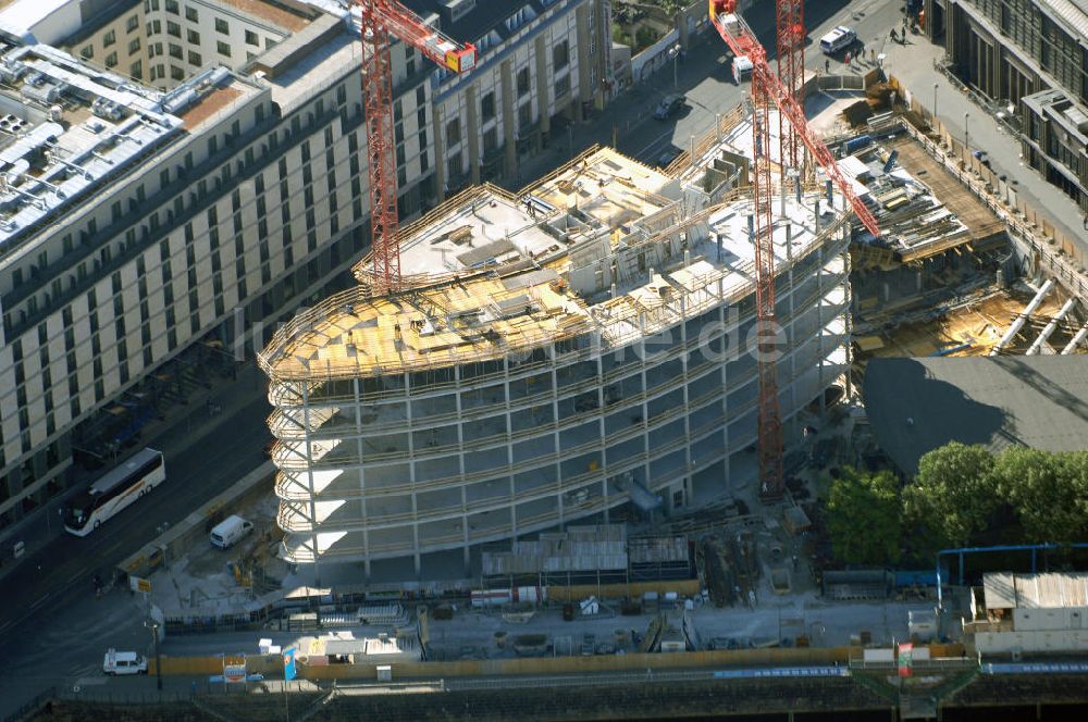 Luftbild Berlin - Baustelle am Spreedreieck in Berlin