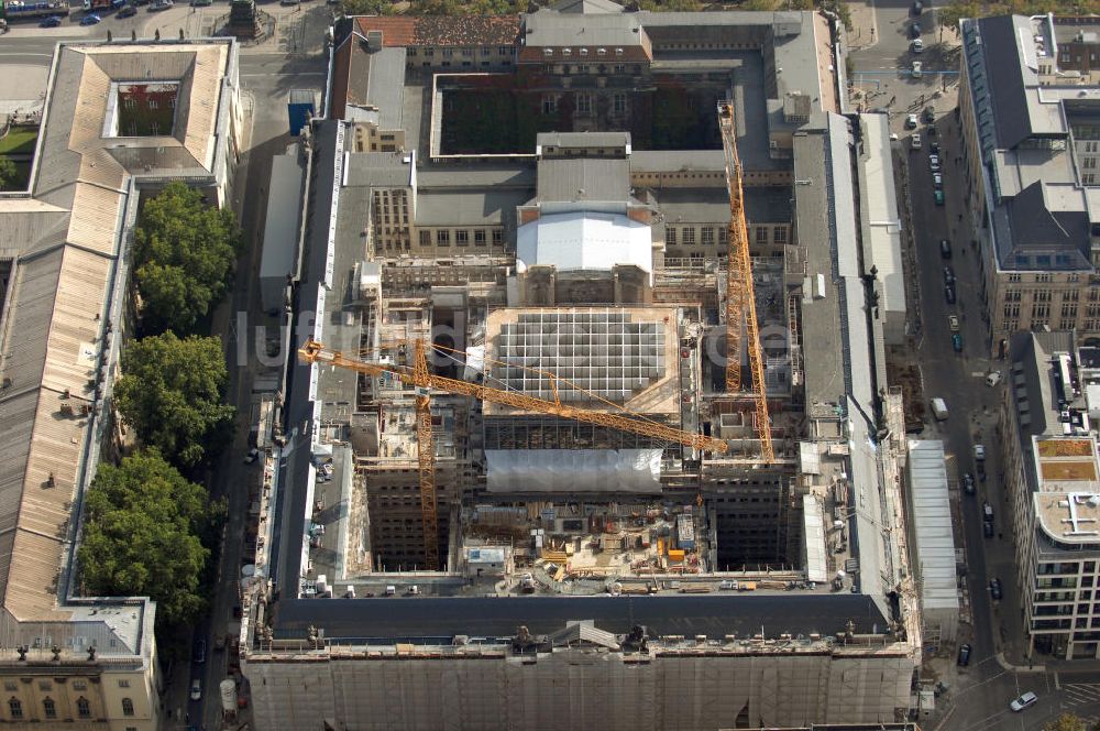 Berlin von oben - Baustelle der Staatsbibliothek Berlin