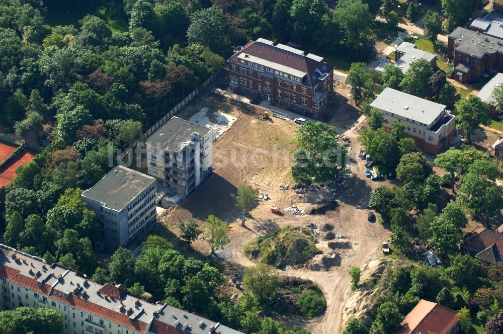 Luftbild Berlin - Baustelle Stadtquartier ?Leben am Buschkrugpark? in Berlin-Britz