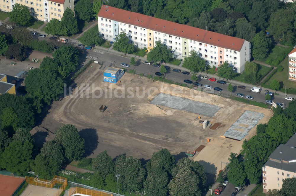 Berlin von oben - Baustelle Stadtquartier ?Stadtgärten Friedrichsfelde? in Berlin-Lichtenberg