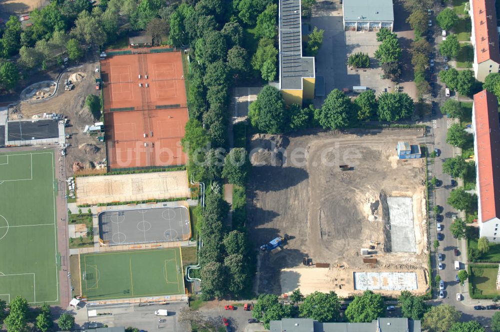 Berlin aus der Vogelperspektive: Baustelle Stadtquartier ?Stadtgärten Friedrichsfelde? in Berlin-Lichtenberg