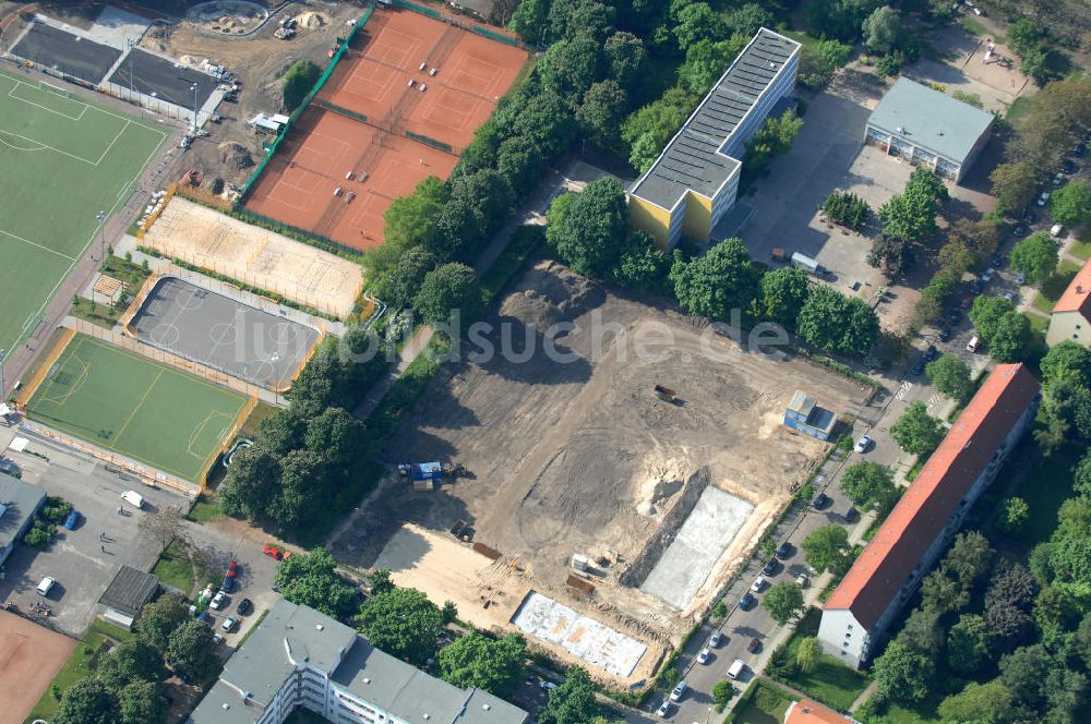 Luftbild Berlin - Baustelle Stadtquartier ?Stadtgärten Friedrichsfelde? in Berlin-Lichtenberg