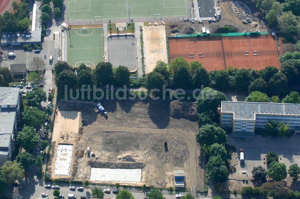 Berlin von oben - Baustelle Stadtquartier ?Stadtgärten Friedrichsfelde? in Berlin-Lichtenberg