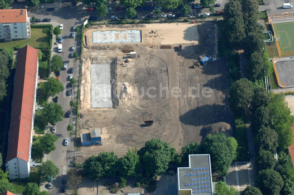 Berlin aus der Vogelperspektive: Baustelle Stadtquartier ?Stadtgärten Friedrichsfelde? in Berlin-Lichtenberg