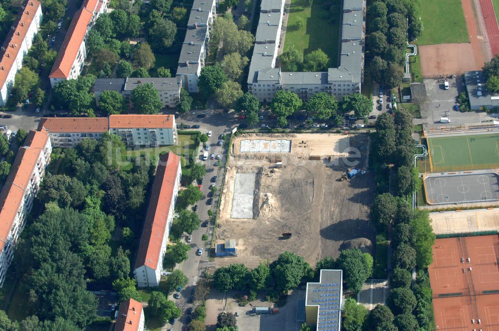 Luftbild Berlin - Baustelle Stadtquartier ?Stadtgärten Friedrichsfelde? in Berlin-Lichtenberg