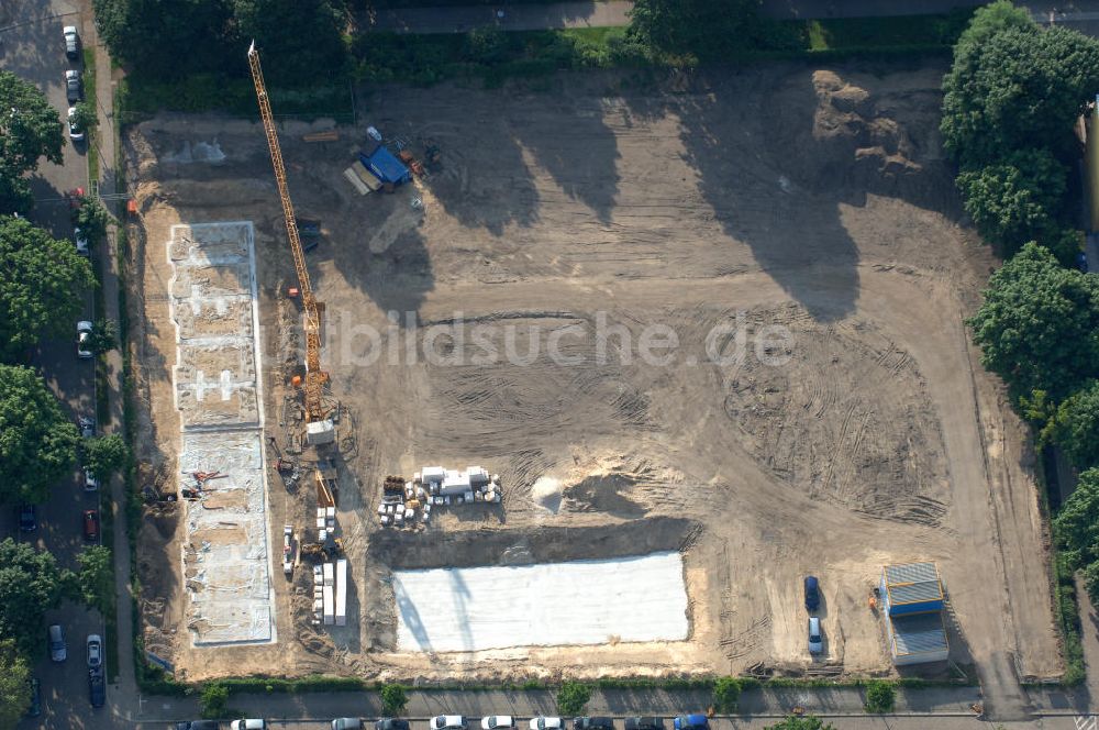 Luftbild Berlin - Baustelle Stadtquartier ?Stadtgärten Friedrichsfelde? in Berlin-Lichtenberg