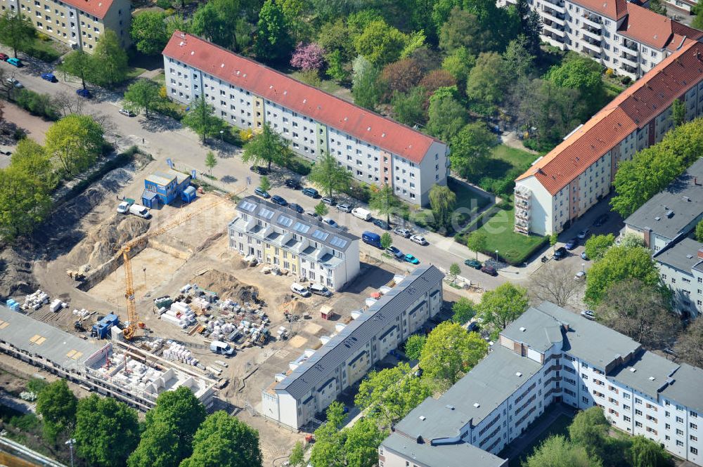 Luftbild Berlin-Lichtenberg - Baustelle Stadtquartier ?Stadtgärten Friedrichsfelde? in Berlin-Lichtenberg