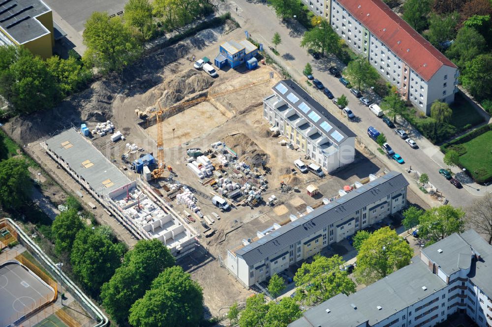 Berlin-Lichtenberg von oben - Baustelle Stadtquartier ?Stadtgärten Friedrichsfelde? in Berlin-Lichtenberg