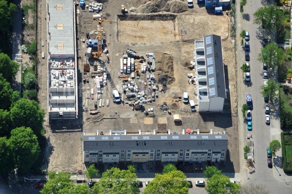 Berlin-Lichtenberg aus der Vogelperspektive: Baustelle Stadtquartier ?Stadtgärten Friedrichsfelde? in Berlin-Lichtenberg