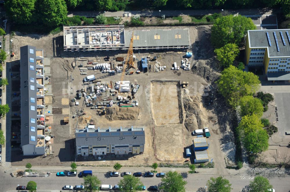 Luftbild Berlin-Lichtenberg - Baustelle Stadtquartier ?Stadtgärten Friedrichsfelde? in Berlin-Lichtenberg