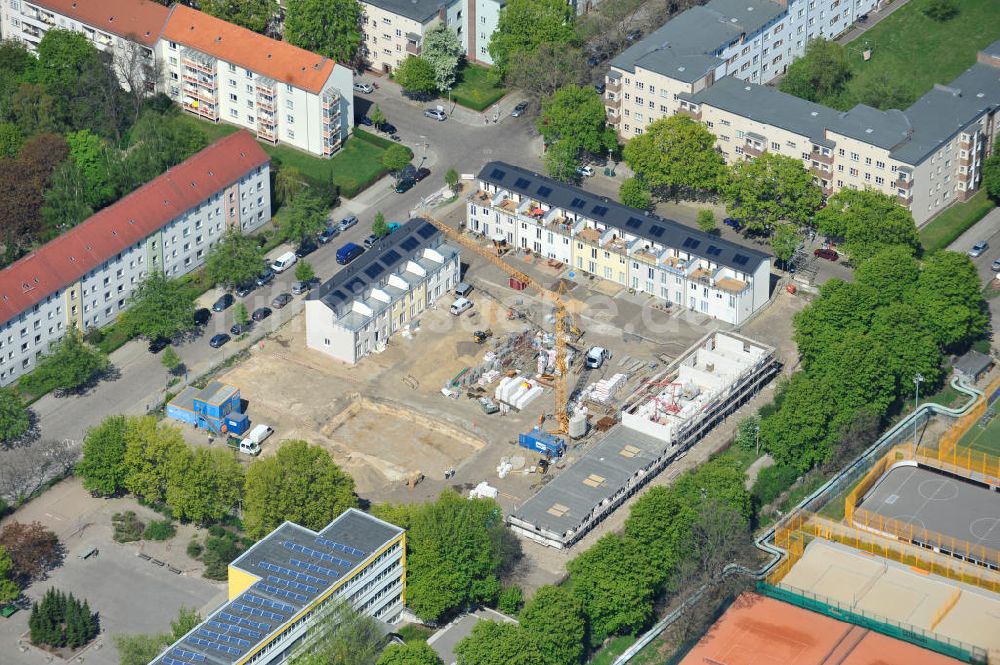 Luftbild Berlin-Lichtenberg - Baustelle Stadtquartier ?Stadtgärten Friedrichsfelde? in Berlin-Lichtenberg