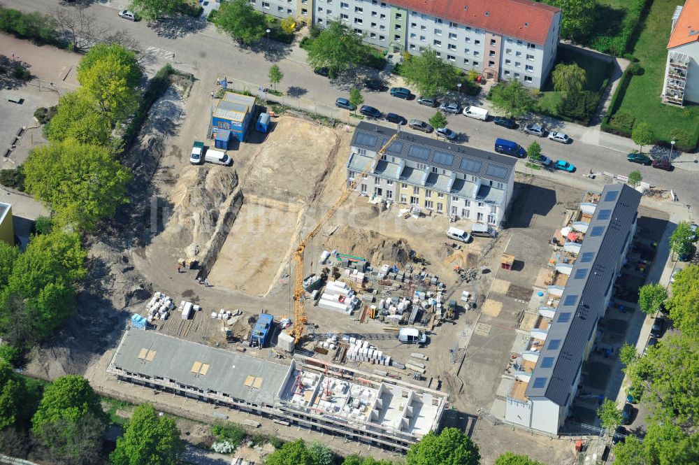 Berlin-Lichtenberg von oben - Baustelle Stadtquartier ?Stadtgärten Friedrichsfelde? in Berlin-Lichtenberg