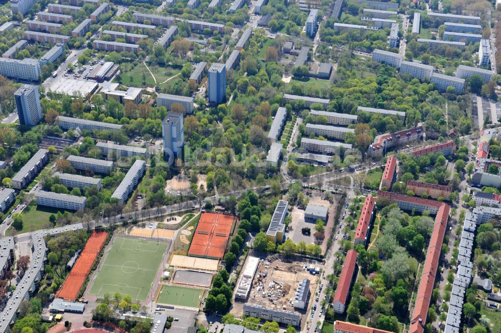 Luftbild Berlin-Lichtenberg - Baustelle Stadtquartier ?Stadtgärten Friedrichsfelde? in Berlin-Lichtenberg