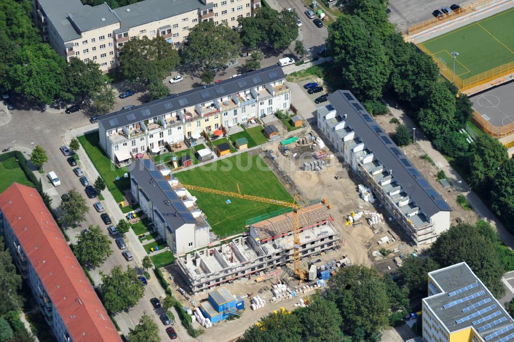 Berlin Lichtenberg von oben - Baustelle Stadtquartier ?Stadtgärten Friedrichsfelde? in Berlin-Lichtenberg