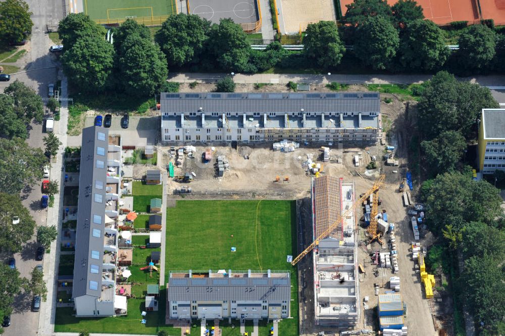 Luftaufnahme Berlin Lichtenberg - Baustelle Stadtquartier ?Stadtgärten Friedrichsfelde? in Berlin-Lichtenberg