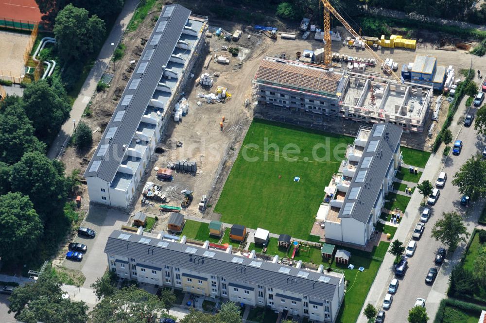 Luftbild Berlin Lichtenberg - Baustelle Stadtquartier ?Stadtgärten Friedrichsfelde? in Berlin-Lichtenberg