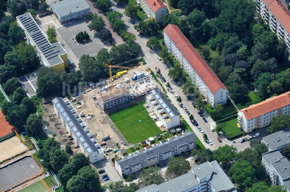 Berlin Lichtenberg von oben - Baustelle Stadtquartier ?Stadtgärten Friedrichsfelde? in Berlin-Lichtenberg