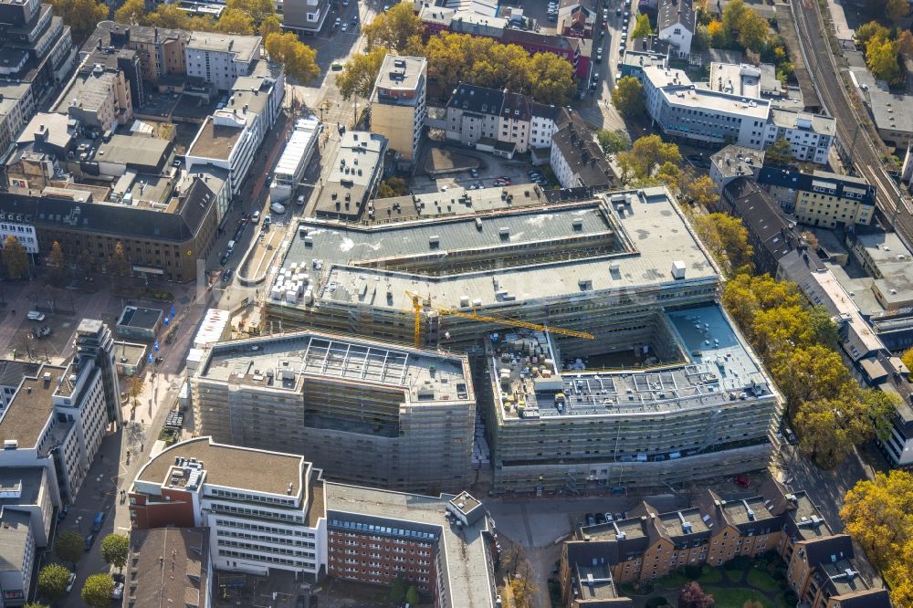 Bochum aus der Vogelperspektive: Baustelle Stadtquartier - Viktoria Karree in Bochum im Bundesland Nordrhein-Westfalen, Deutschland