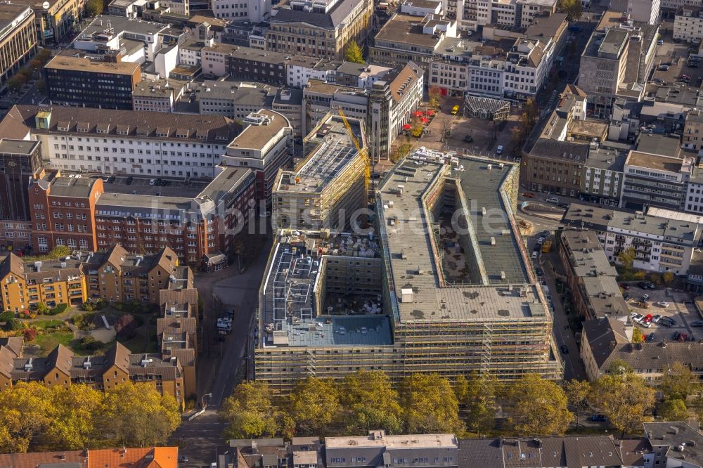 Bochum von oben - Baustelle Stadtquartier - Viktoria Karree in Bochum im Bundesland Nordrhein-Westfalen, Deutschland