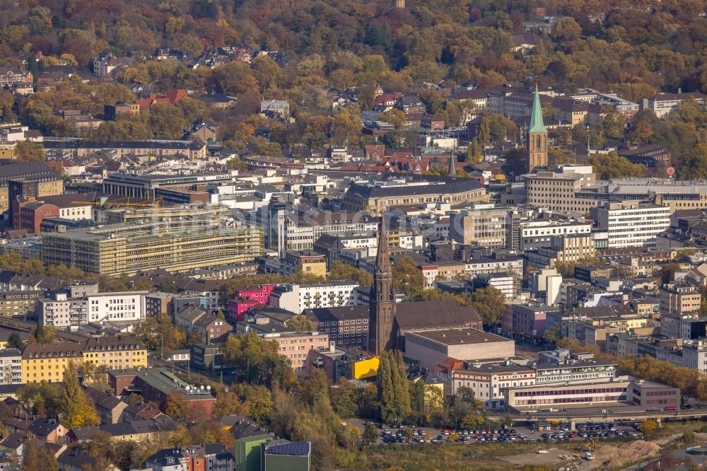 Bochum aus der Vogelperspektive: Baustelle Stadtquartier - Viktoria Karree in Bochum im Bundesland Nordrhein-Westfalen, Deutschland