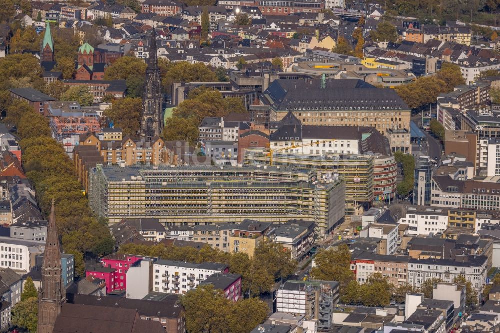 Bochum aus der Vogelperspektive: Baustelle Stadtquartier - Viktoria Karree in Bochum im Bundesland Nordrhein-Westfalen, Deutschland