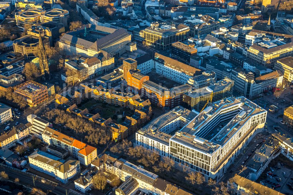 Bochum aus der Vogelperspektive: Baustelle Stadtquartier - Viktoria Karree in Bochum im Bundesland Nordrhein-Westfalen, Deutschland